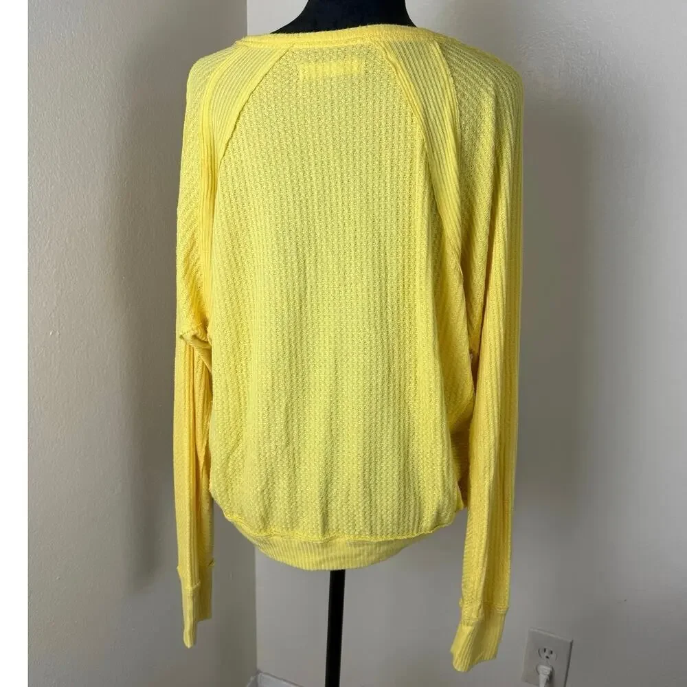 We The Free Santa Clara Thermal Top - Yellow - Size M - Picture 4 of 10